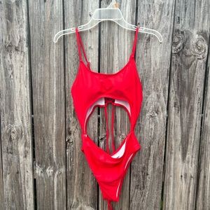 Women red sexy swimsuit size: M
